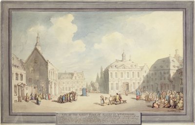 The Market Place at Juliers in Westphalia, 1791 by Thomas Rowlandson